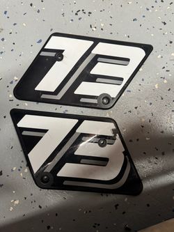 Super 73 number plates