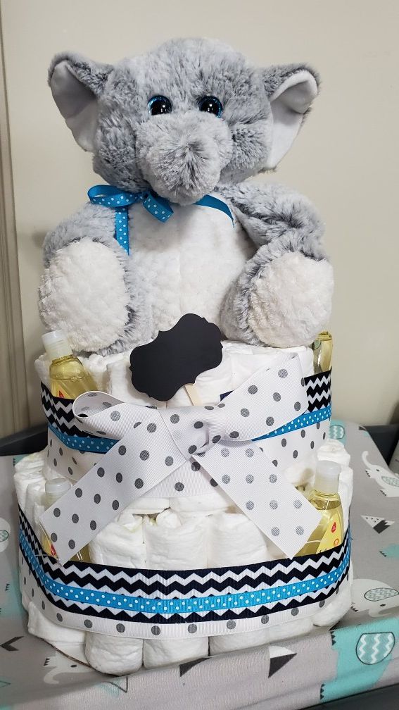 Baby diaper cake