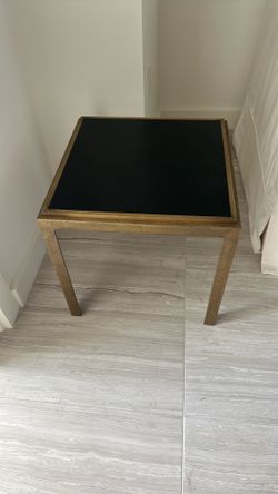 Metal side table