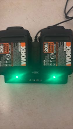 WORX  20V MAX BATTERIES WITH CHARGER 🔌 DECK