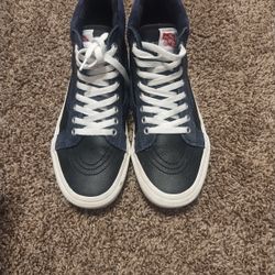 Real Leather Vans Off The Wall Size 7 Man 8 Women