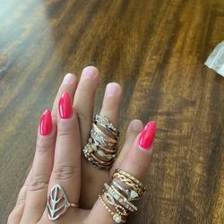 16 Rings Costume Jewelry Size 11