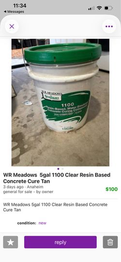 Concrete cure tan