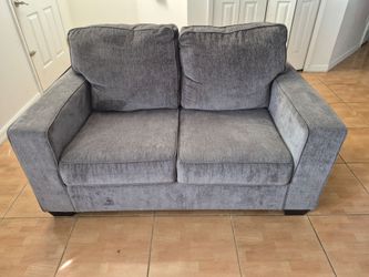Gray Fabric Loveseat Sofa Ashley Furniture