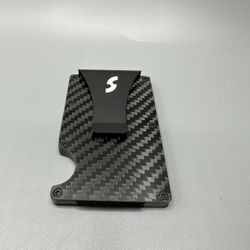 Carbon Fiber & Aluminum Card Holder Wallet (RFID Blocking) New