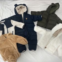 Winter Jackets And Onesie For 6-12 Months 