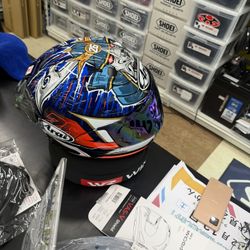 Arai XL RX7X Or Corsair x Pedroza Shogun With Blue Visor With Protected Coating 