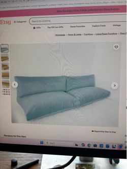 Light blue Japanese Style Floor Cushions