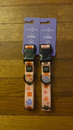 Dog Collar Lucy CO. medium Floral. Regular$25