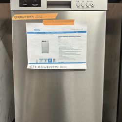 New  Danby 18” Built In Dish Washer Stainless 