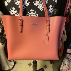 Coach Tote Bag Coral