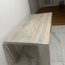 Cb2 Wooden Dinning Table  