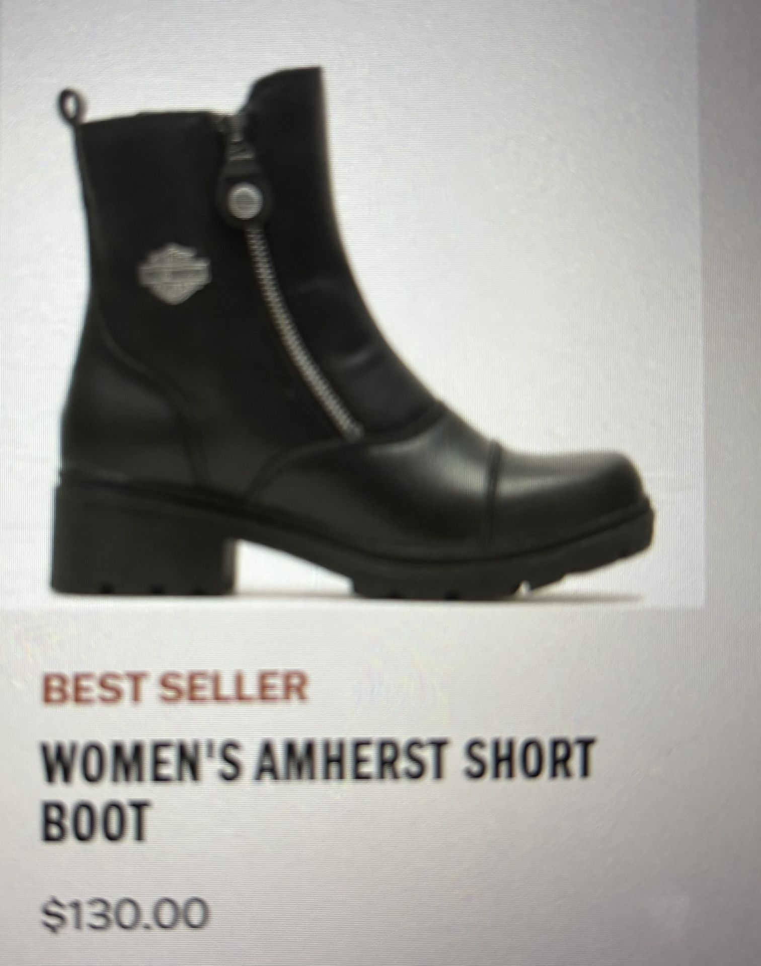 Ladies Size 7 Harley Davidson Boots