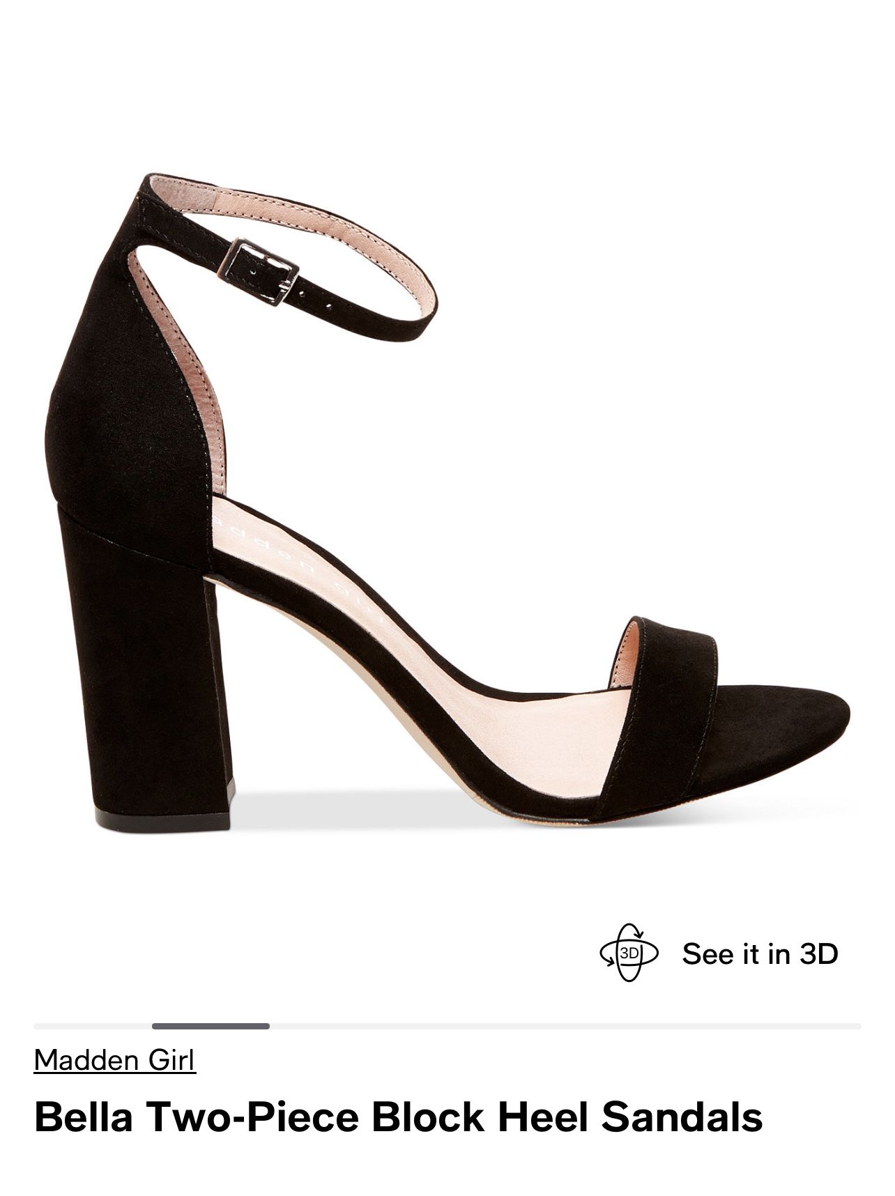 Black Strap Heel