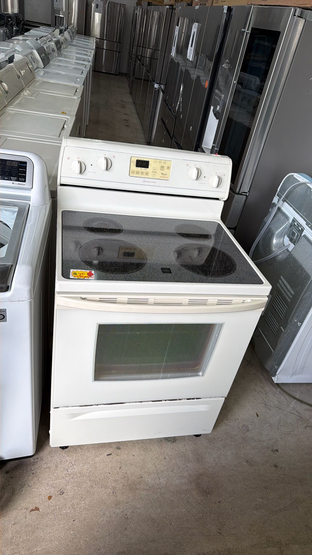 Stove Whirlpool Glass Top