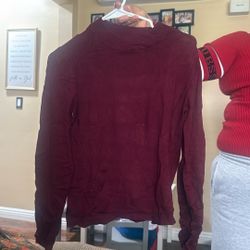 Women’s Burgundy Long Sleeve