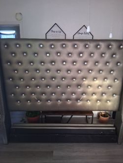 Used vinyl headboard king