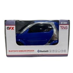 QFX Small Car Shape Bluetooth Speaker BT-2000-BLU