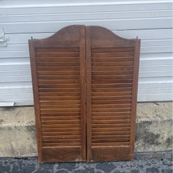 Wooden barn doors