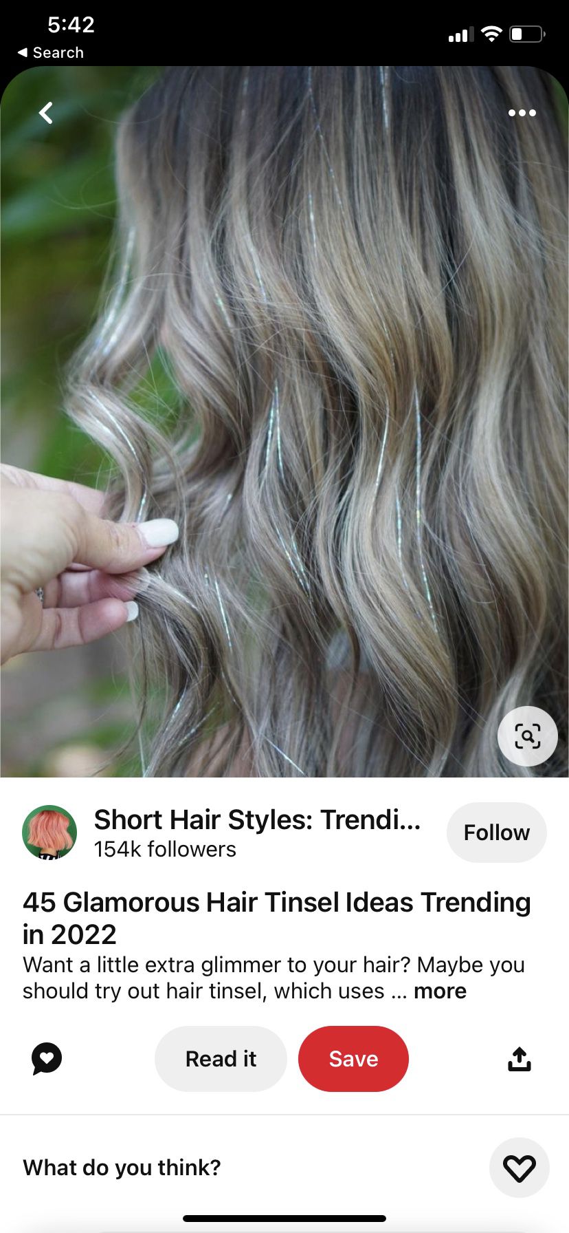 45 Glamorous Hair Tinsel Ideas Trending in 2022
