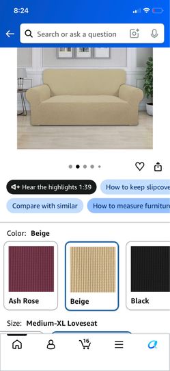 Easy going love seat slipcover
