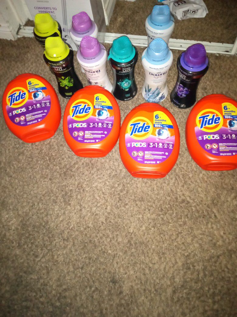 Tide 3 in 1  112ct  $20 Each And Unstoppable 24.0z 10  Each