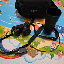 Sony Camera A6000 + 16-50mm Kit Lens + 55-210mm Zoom Lens – Excellent Condition