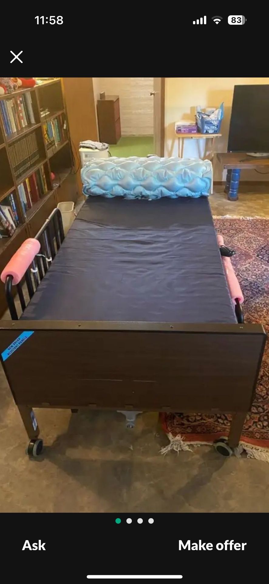 Medical electric bed