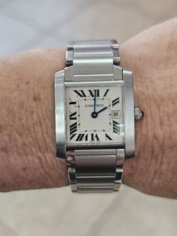 Ladies Stainless Cartier Tank Francaise
