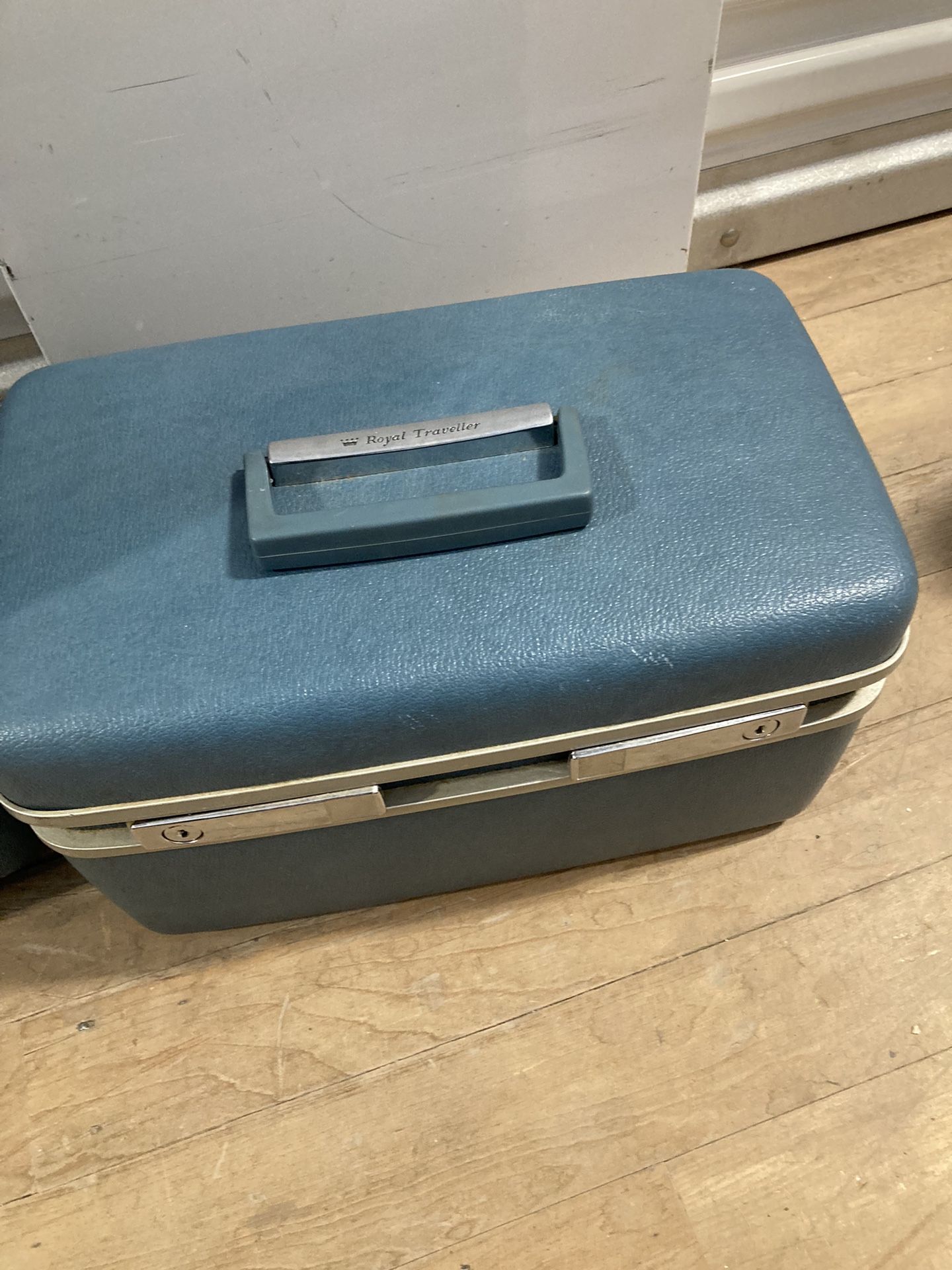 Vintage Hard Case Suitcase And Bag
