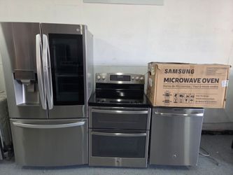 Stainless steel kitchen appliance delivery available