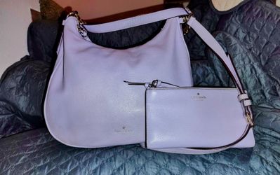 Kate Spade Light Purple Crossbody Purse + Wallet
