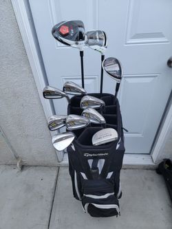 Taylormade RBLADEZ & R11s Golf Club Set Right Handed W/TaylorMade Cart Bag  *NICE