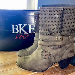 BKE Buckle Quentin Tan Taupe Short Boot 10