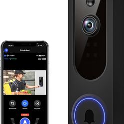 Smart WiFi Video Doorbell Camera Wireless, Battery Powered AI Human And Motion