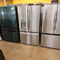 Ge French Door Refrigerator 36 Inch Wide Stainless Steel