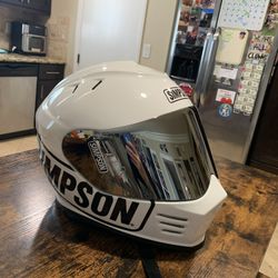 Simpson Motorcycle Helmet (Ghost Bandit) Size Medium