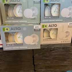 GreenPan Alto Ceramic Nonstick Fry Pan 3 Piece Set