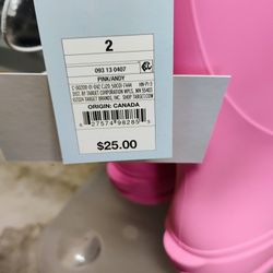 New Kids Rain Boots Size 2