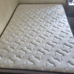 Full size mattress 10inch + bed frame 14 inch