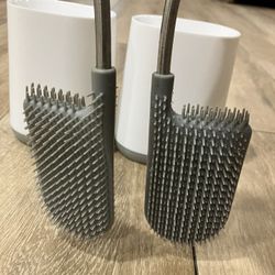 Toilet Brushes Joseph Joseph Pack of 2 - Silicone Easy to Use + Clean