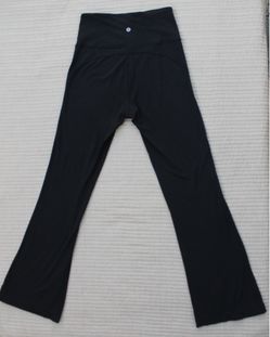 Lululemon Black Tonal Print Flare Yoga Pants Size 6