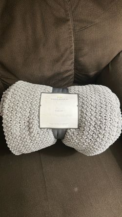 Threshold Knit Throw Blanket – Gray