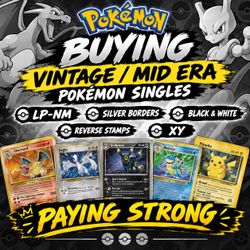 BUYING MID ERA / VINTAGE MID ERA POKEMON SINGLES