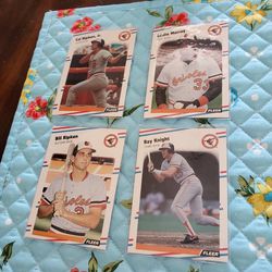 Baltimore Orioles 1988 Fleer Baseball Cards Team Set 