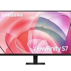 SAMSUNG 27-Inch ViewFinity S7 (S70D) Series 4K UHD High Resolution Monitor with HDR10, Multiple Ports, Easy Setup Stand, Advanced Eye Care, LS27D702EA