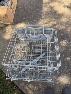 Upper and lower racks for Frigidaire dishwasher