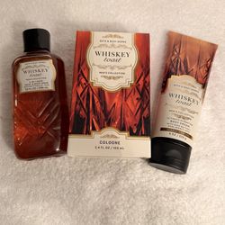 Bath And Bodyworks Whiskey toast Cologne Set