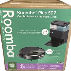 iRobot Roomba Plus 507 Combo Robot Vacuum & Mop + AutoWash Dock with 3D Mapping