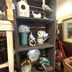 Vintage Wood Crate Shelf